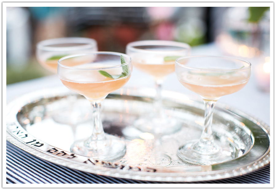 pink wedding cocktails