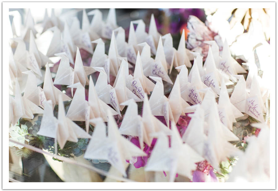 Asian zen origami wedding 