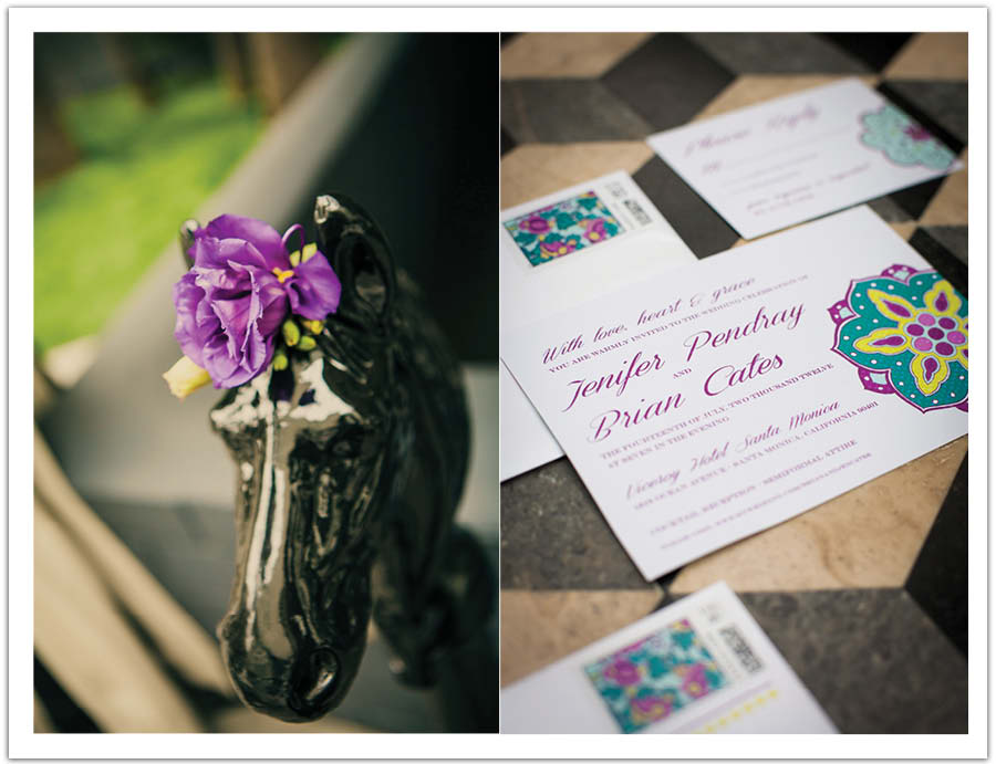 radiant orchid wedding invitations