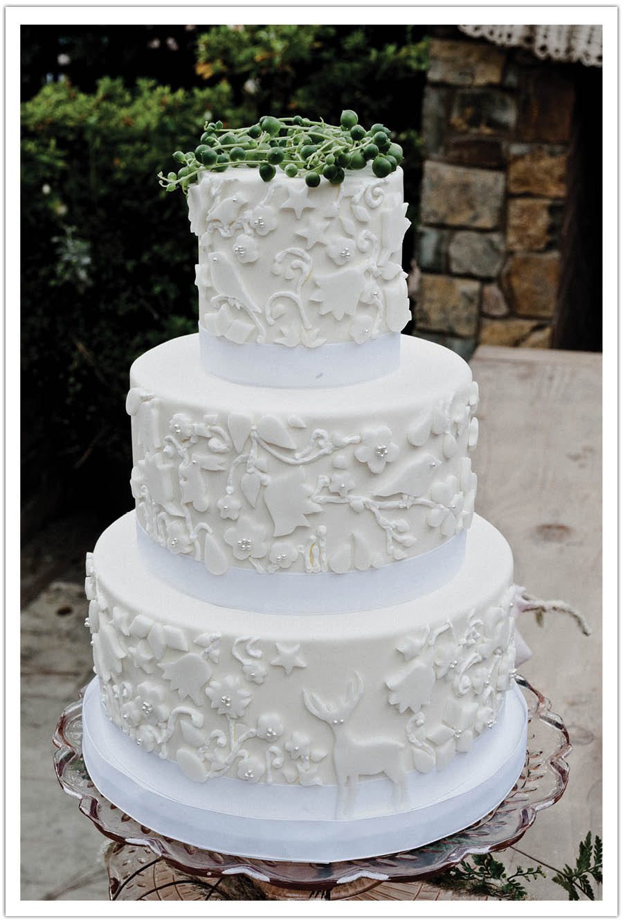 Fairy Tale Wedding Cake Folk Art