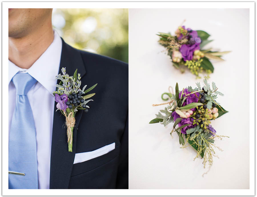 wild flower boutonniere